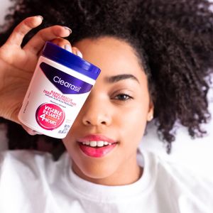 Clearasil pad in use – lifestyle visual